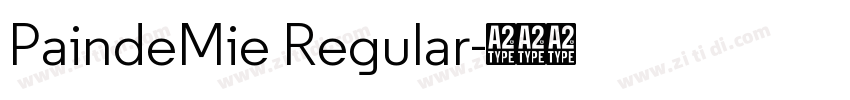 PaindeMie Regular字体转换